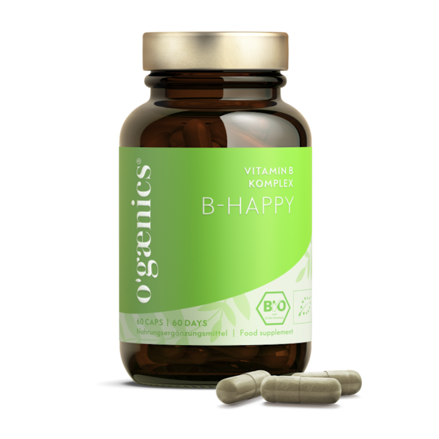 B-HAPPY Vitamin B Nahrungsergänzungsmittel, BIO