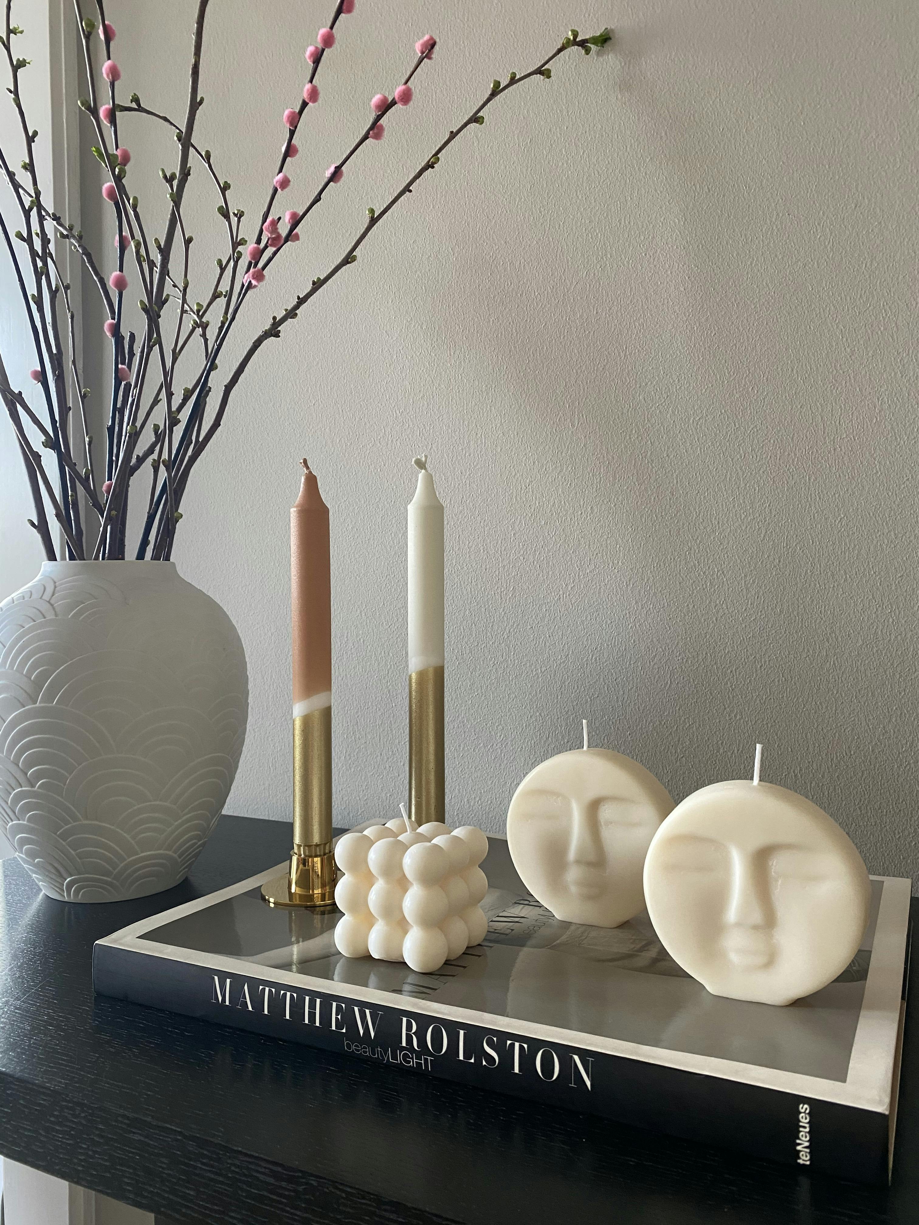 BUBBLE CANDLES in off/white