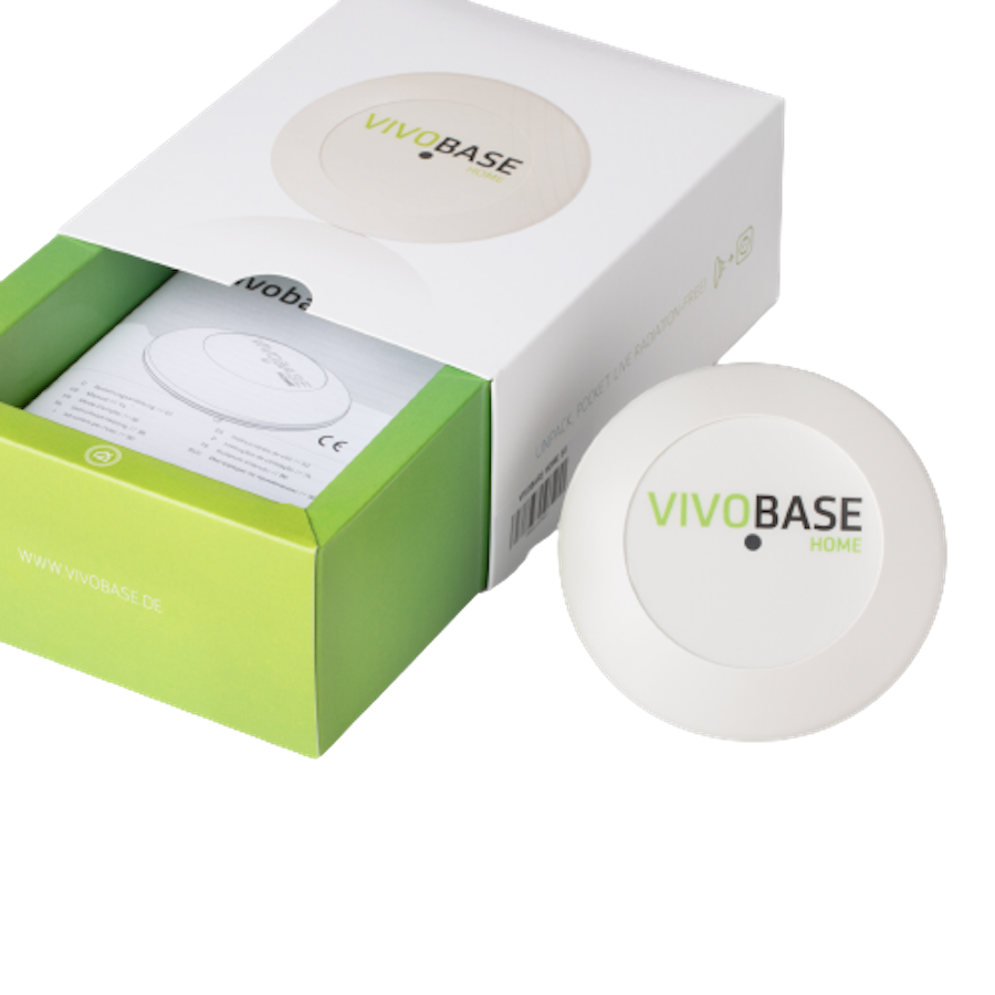 Vivobase Home Stecker mit Verpackung Freisteller
