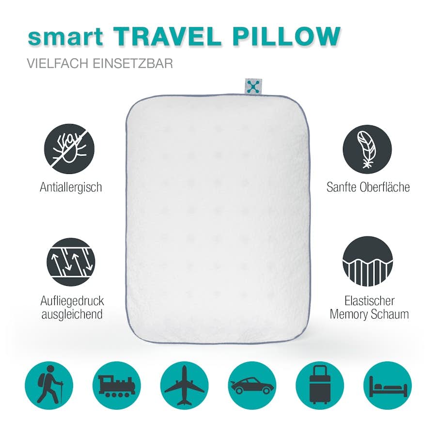 smart TRAVEL Pillow factsheet smartsleep