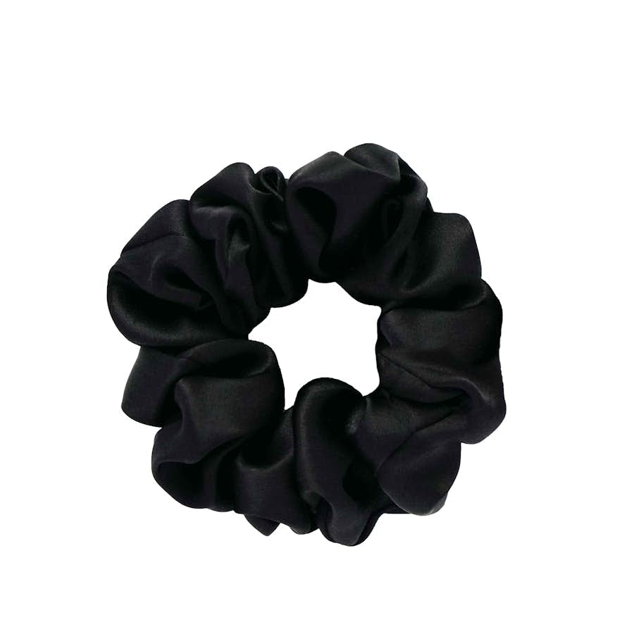 scrunchie silk dariia day freisteller black