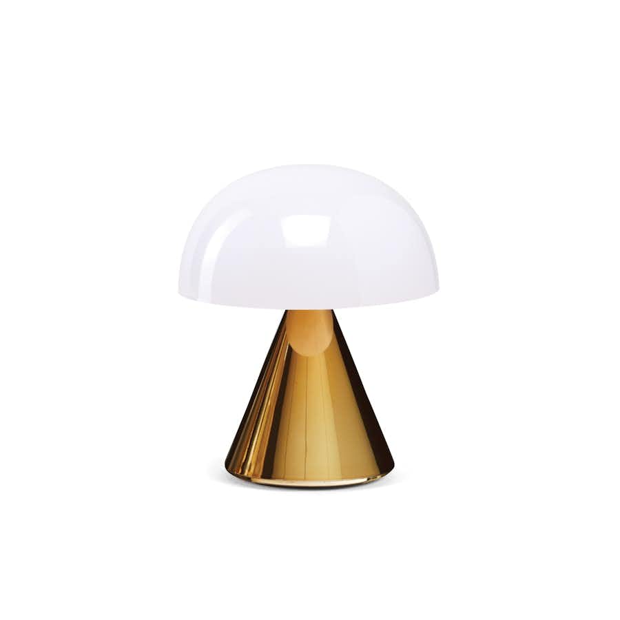 Lampe MINA in metallic gold Freisteller