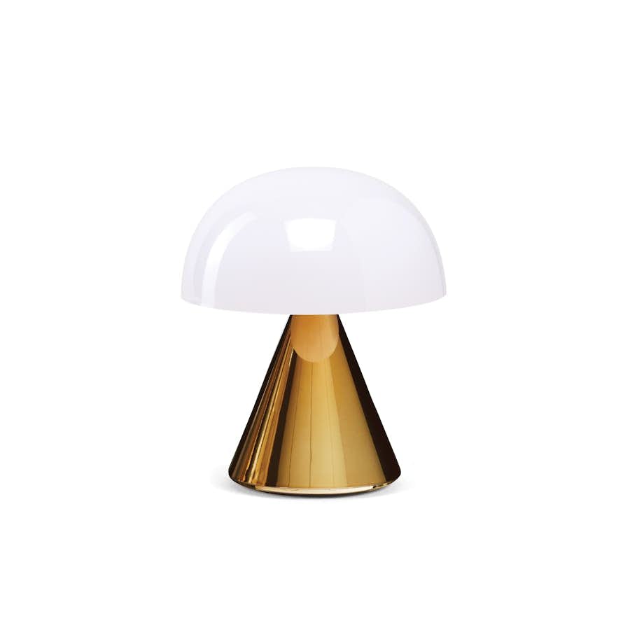 Lampe MINA in metallic gold Freisteller