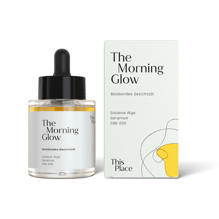 This Place The Morning Glow Oil mit Verpackung Freisteller