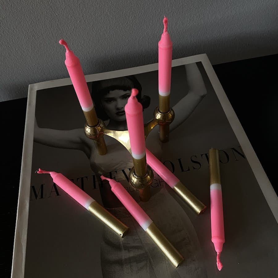 Boom Bang Shine Gold Mini Candle 6er Set Moodbild