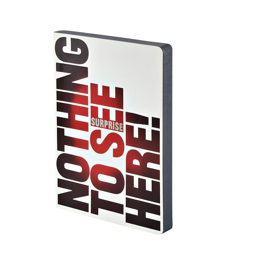 Künstlerisch gestaltetes Notizbuch GRAPHIC THERMO L - NOTHING TO SEE