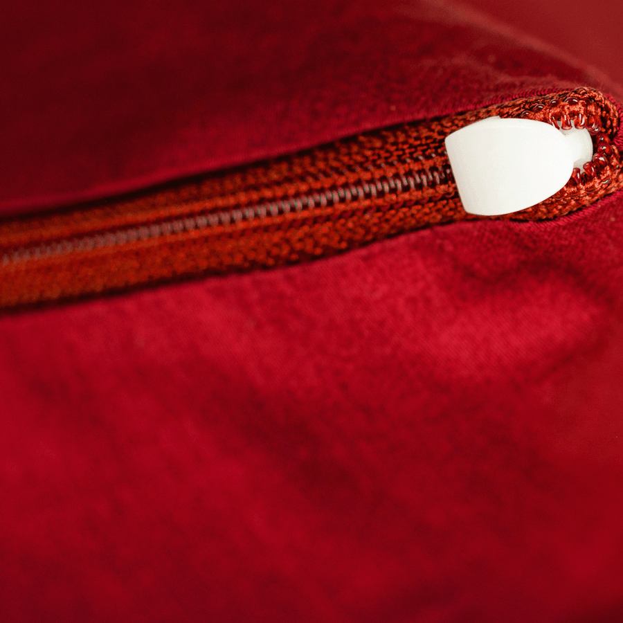 mysheepi pillowcase morgenrot zipper detail