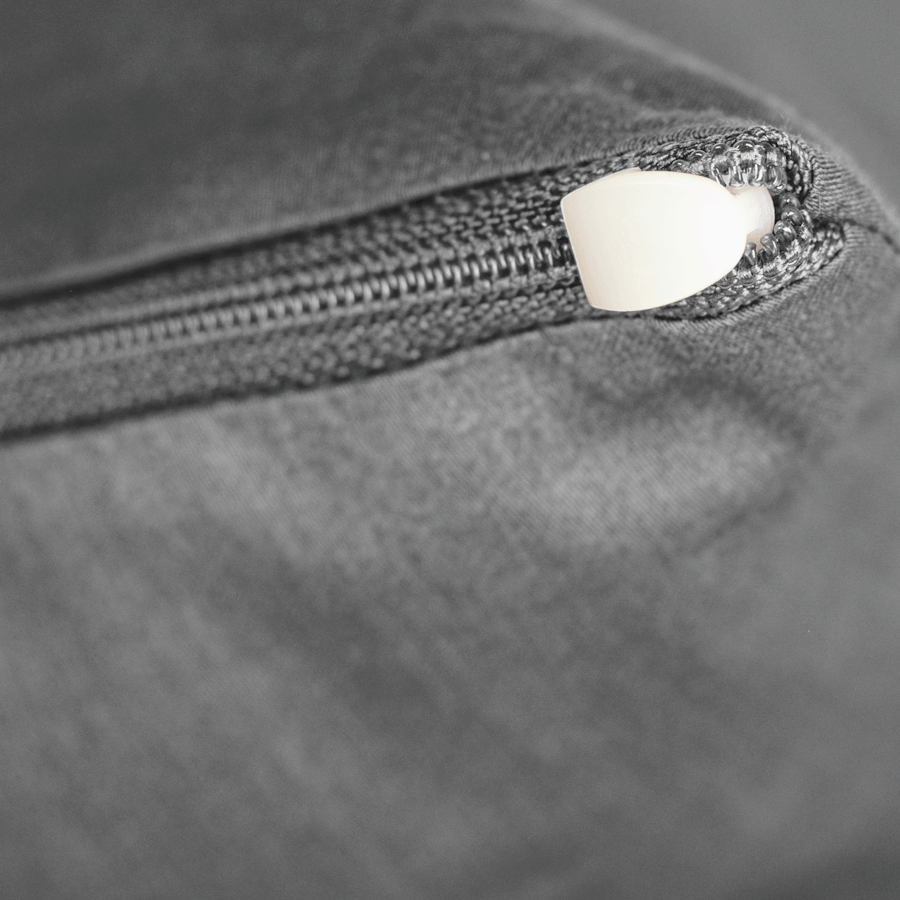 mysheepi kissenbezug mondgrau zipper detail