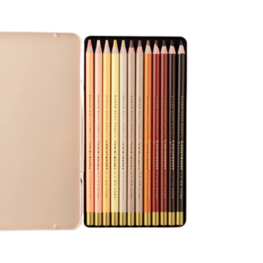 12 Colour Pencils - Skin Tone