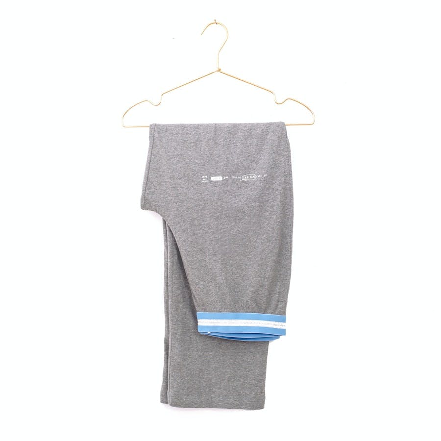 Lange Pyjama-Pant in Grau