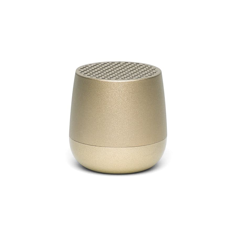 Lexon Mino+ Lautsprecher soft gold weißer Hintergrund