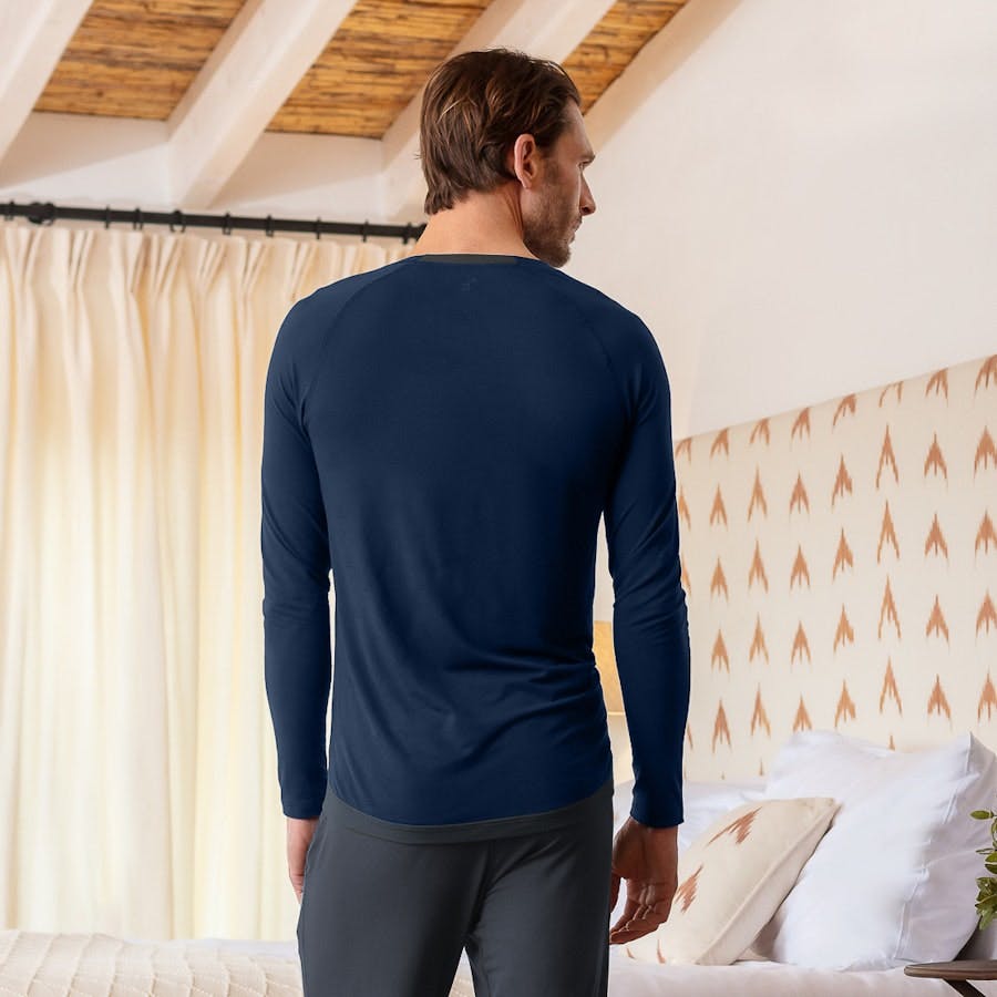 Dagsmejan Balance Temperaturregulierendes Shirt Herren Midnight Blue Model
