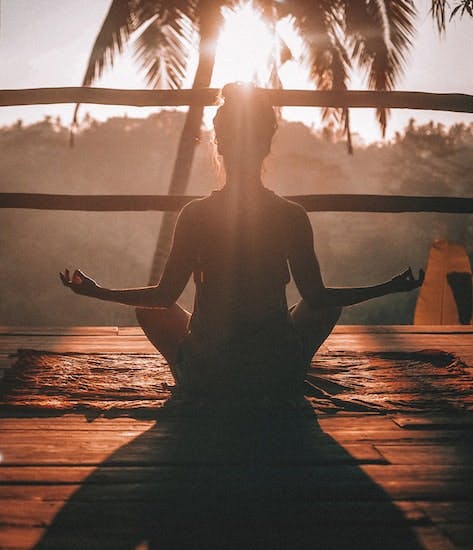 Meditation balance yoga sun